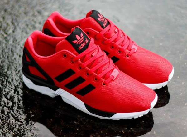 adidas zx flux rouge